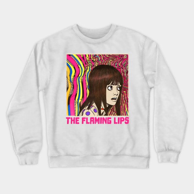 The FLaMinG LiPs -- - Original VinTaGe StyLe FaN DesiGn Crewneck Sweatshirt by unknown_pleasures